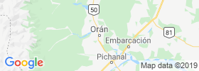 San Ramon De La Nueva Oran map